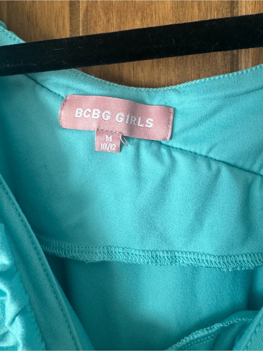 BCBGirls Turquoise One-Shoulder Ruffle Romper - Picture 2 of 3
